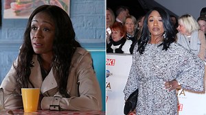 Who plays Denise Fox in EastEnders and how old is she?