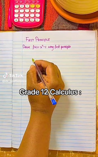 Grade 12 Calculus: First Principle Derivatives Explained