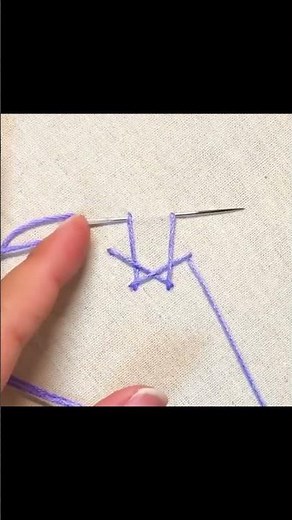 Hand embroider six-pointed star amazing embroidery tutorial star stitches #embroidery #sewing #hacks