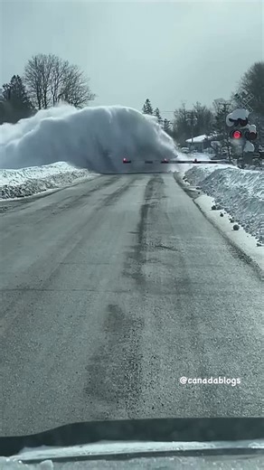 Canada Life & Travels | Have you ever wondered how train moves in high amount of snow? #canada #train #snow | Instagram