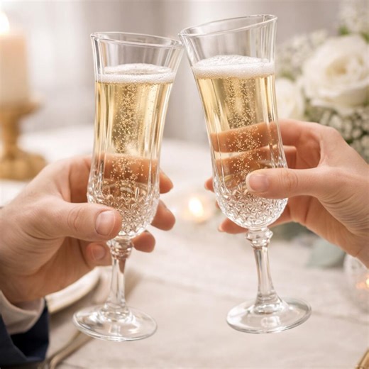 Vintage Cristal D'arques Longchamp Champagne Flutes Set of 2, French Lead Crystal Glasses, Diamond Cut Stemware, Barware, Wedding, Toast - Etsy