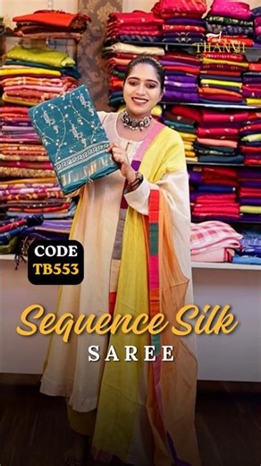 💕 Sequence Silk Saree Collection 💕✨ SAREE CODE: TB552
