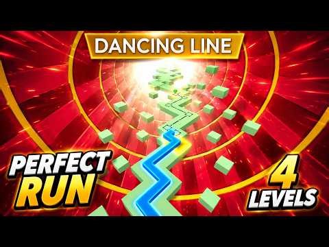 Dancing Line PC Gameplay Walkthrough | Perfect Run: The Spring, Spring Lullaby, The Piano & The Time