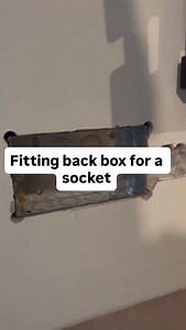 Fitting a back box for an additional socket behind the TV #handyman #diy #backbox #electricsocket | Noy the handyman