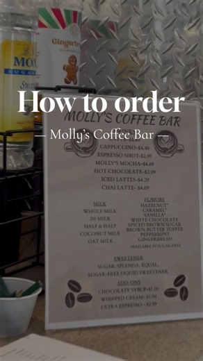 How to order at Molly's Mart coffee bar! ☕ - Fill out order sheet - Hand to employee behind counter - Enjoy an amazing specialty drink! It's that simple! 😊☕ #espresso #coffee #mollysfamily #FuelYourAdventure #minimart #coffeebar #easternshore #mollysmartmd | Molly's Mart