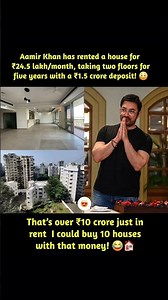 Bollywood actor Aamir Khan has entered into a lease agreement for a five-year period, from May