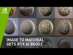 Substance Alchemist Gets Image To Material NVIDIA RTX AI Boost