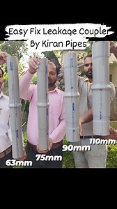 EASY FIX RR COUPLER COMBO EASILY FIX YOUR BROKEN PIPE LINE EASY SOLUTION TO PIPELINE LEAKAGE CONVENIENCE FOR FARMERS 60 YEARS GUARANTEE 100% GUARANTEE | NO CHOCK UP | NO BREAKAGE HEAVY PIPES FOR LONG LIFE AND HAPPY CUSTOMERS Kiran Pipe Industries ki Fittings hai …… Saalo saal chalegi💪🏻 Kiran=Quality LONG LIFE ISI PVC PIPE WITH 60 YEARS GUARANTEE KIRAN PIPES & FITTINGS PVC PIPE FOR LONG PIPE LINES TOP QUALITY PRODUCTS WITH AFFORDABLE RATES ON TIME DELIVERY | WIDEST PRODUCT RANGE | MEGA FACTORY 