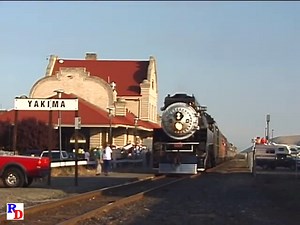 2.8K views · 336 reactions | In May, 2001, Southern Pacific #4449 with a different look hauls an employee appreciation special for the BNSF in the Pacific Northwest. From the Pentrex show "Extreme Steam" https://rfd.video//ExtremeSteam1 | Steam Giants | Facebook