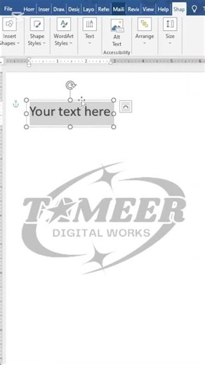 how to Insert Curve text in MS word