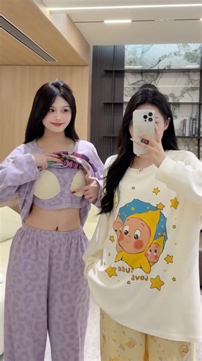 Cute Matching Pajama Sets for Women – Adorable Cartoon Prints & Cozy Loungewear
