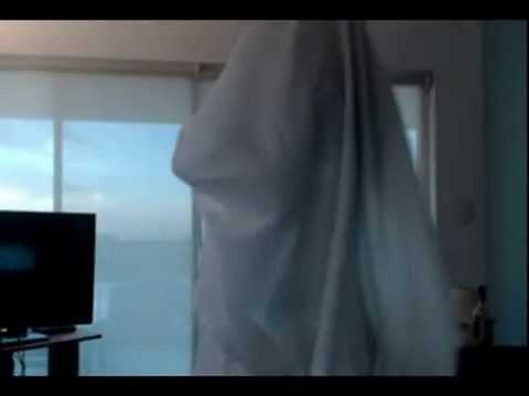 Sexy ghost in Halloween
