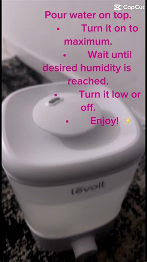 How to use Levoit humidifier?? #viral