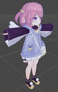 【Blender初心者】美少女モデル作成動画：仕上げ③Unityでリグ＆マテリアルを設定