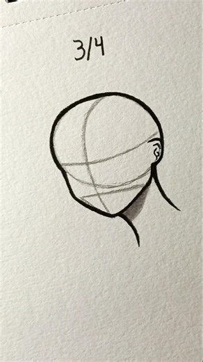 How to draw girl head tutorial ✨ #shorts