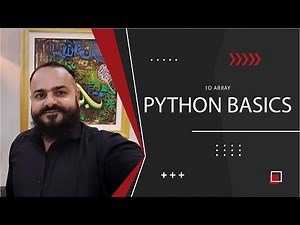 1D Array || Python Basics || Adnan Ahmed Usmani