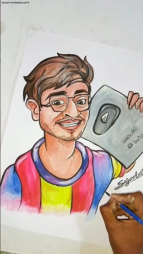 ‪@SanjuArts7‬ Drawing, How To Draw Sanju Art Painting 💞 #shorts #drawing #art #sanjuarts