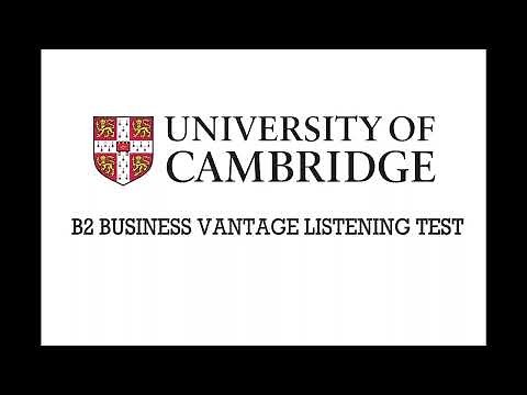 B2 BUSINESS VANTAGE LISTENING TEST