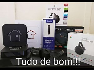 HTV 5, HTV 6, Chromecast, TV Box, Fone Bluetooth