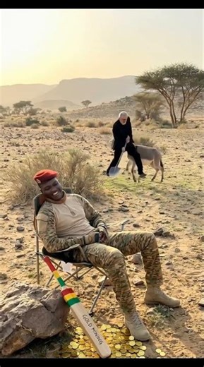 Ali khamenei hit the bat and Ibrahim Traore Sleeping in Desert 🏜 #shortsfeed #satire
