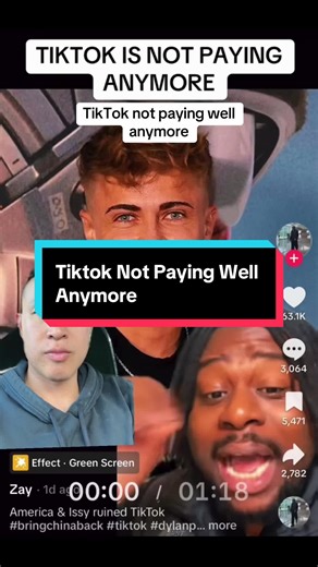 TikTok not paying as well anymore #tiktok #creatorfund | tiktok not paying creators