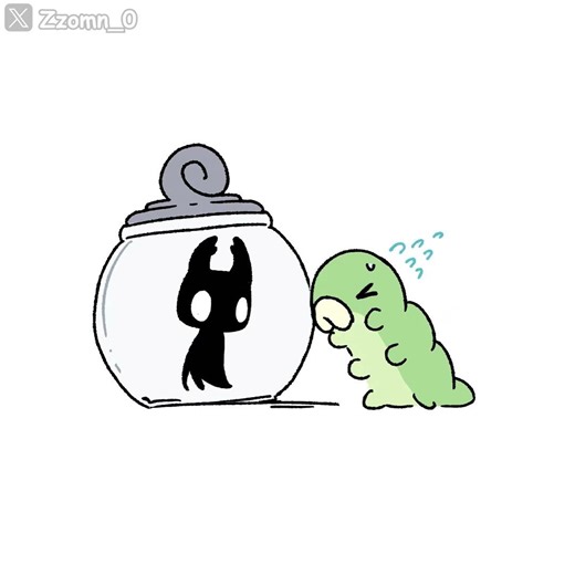 Cute Grub & Shade: A Tiny Story #shorts #hollowknight #silksong #grubs #comics