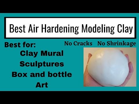 Best Homemade Air Hardening Modeling Clay |Sculpture Clay |Mural Clay |Something Artistic|
