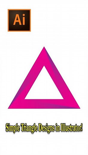 Quick & Easy Triangle Design in Illustrator – 1 Minute Guide!