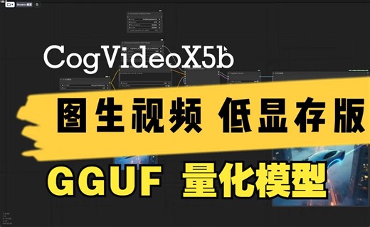 低显存图生视频 10G显存可用CogvideoX GGUF量化  CogvideoX-I2V  CogvideoX-Fun  ComfyUI工作流性能对比