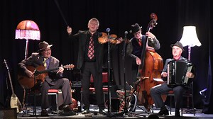 The Budapest Cafe Orchestra performing the tune "Lela" during their concert at Braemar, Scotland in September 2022. This was their last song to get the audience joining in at the end of the concert. This song is on their album "Sultan's House Party". The Budapest Cafe Orchestra are a talented four piece orchestra led by Christian Garrick, who play gypsy & folk-flavoured music from all around the world. The band members are Christian Garrick on violin, Eddie Hession on button accordion, Kelly Can