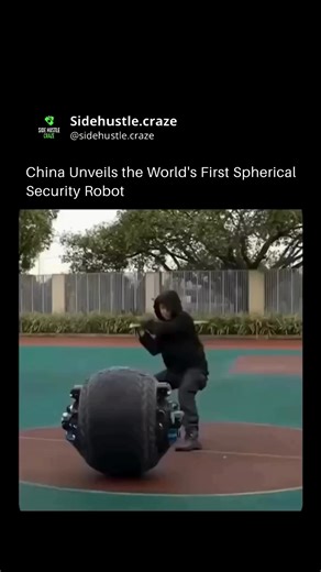 Business | Income | AI | Meet the security robot of the future! China has unveiled a cutting-edge spherical patrol bot capable of rolling smoothly through its... | Instagram