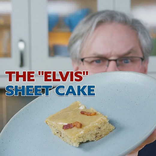 Elvis' Peanut Butter, Banana, & Bacon Cake Recipe! | Glen And Friends Cooking