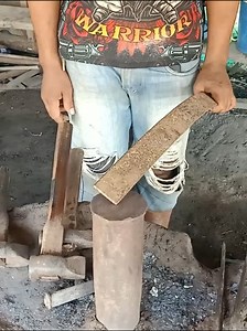 113K views · 1.1K reactions | How to forge a useful kitchen Kachet knife from rusty leaf spring | Secret Metal Works | Facebook
