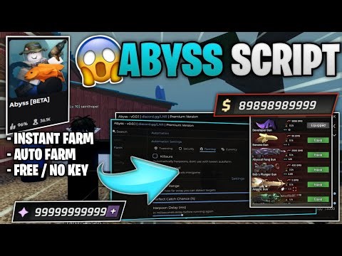 Abyss SCRIPT - INSTANT FARM, X5 SPEED FARM, AUTO FARM CHESTS, SELL, REFILL OXYGEN ! ( NO KEY )🐟