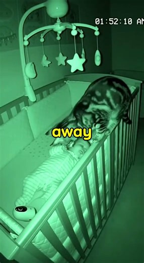 Cat Stops Baby Monitor From Falling on Infant | 2 AM Rescue | Caught on Camera