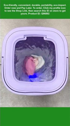 This is a portable mini folding washing machine with drying function.