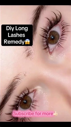 Diy Long Lashes Remedy😱#shorts#longlashes#diybeauty