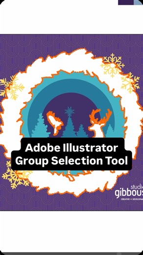 Gibbous on Instagram: "The Group Selection Tool in Adobe Illustrator is a very helpful feature when trying to select different grouped items within larger group sets of your design project. Group Selection Tool can be found under the Direct Select in the Toolbar, or by pressing SHIFT + A on the keyboard. _____ #graphicdesign #designtutorial"