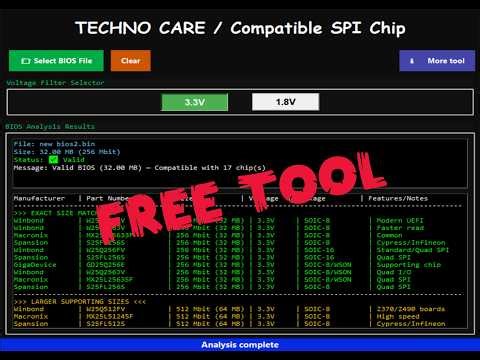 How to Find a Compatible Replacement Chip for Your BIOS .bin File