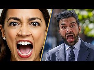 AOC Screams In Multi Accent Unhinged Rant At NYC Zohran Mamdani Rally | Drew Hernandez
