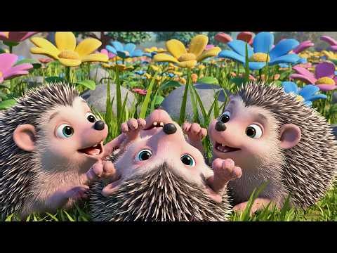 Five Little Baby Hedgehogs Roll Roll Roll | Cute Animal Songs & Nursery Rhymes
