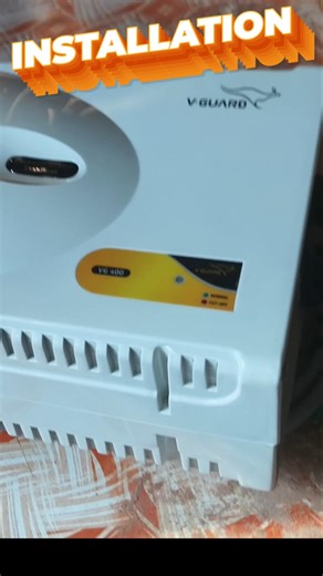 V Guard Stabilizer VG 400 Installation 🔥#shorts #vguard #tech #stabilizer #viral