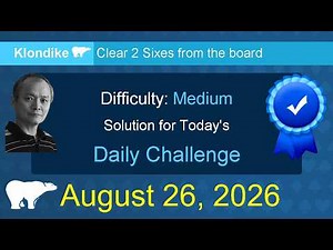 Microsoft Solitaire Collection: Klondike - Medium - August 26, 2026