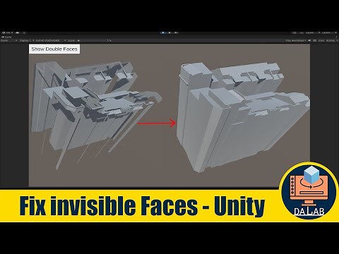 How to Fix invisible Faces in Unity