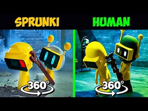 360° VR Sprunki Fun Bot & Garnold Having Fun VS Human Fun Bot & Garnold