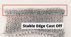 Use This Cast Off To Prevent Knitting Edge From Rolling