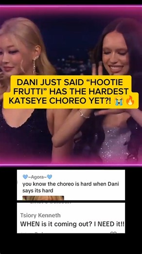 DANI JUST SAID“HOOTIE FRUTTI”HAS THE HARDEST KATSEYE CHOREO YET?!😭#daniela #katseye #shorts #eyecon