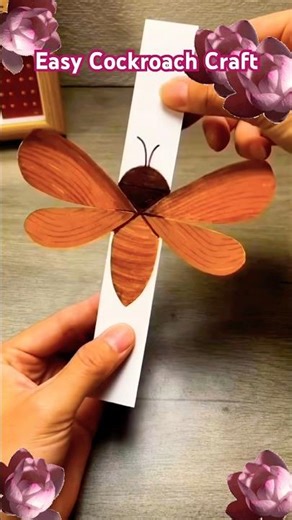 Cockroach Craft #cockroachdiy #kidscraft #artscraft #drawing4kids #papercraft #diycrafts #artscraft