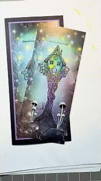 Amanda's first craft with the new scenescapes and stickers 😍