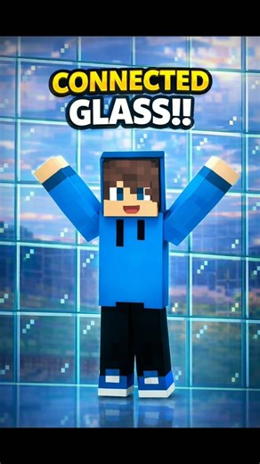 connected glass texture pack Minecraft bedrock #minecraft #shorts #viral